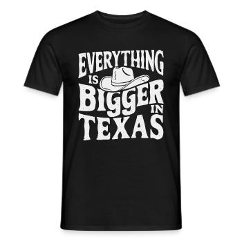 État du Texas Texans Texas - T-shirt homme - noir - Devant - AI Model Male 178 light (178cm)