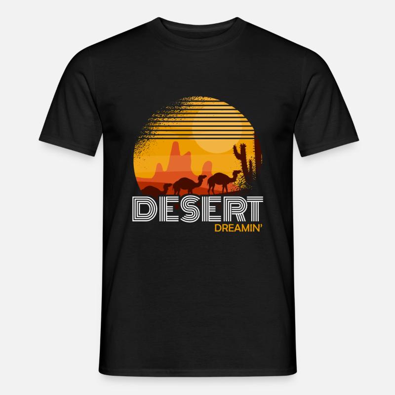 Wüste - Männer T-Shirt - Schwarz