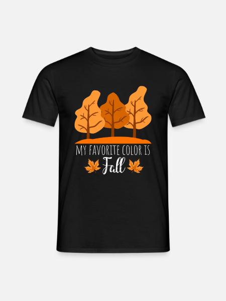 Herbst Spruch - Männer T-Shirt - Schwarz