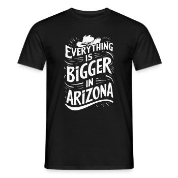 Arizona, États-Unis, Amérique - T-shirt homme - noir - Devant - AI Model Male 178 light (178cm)