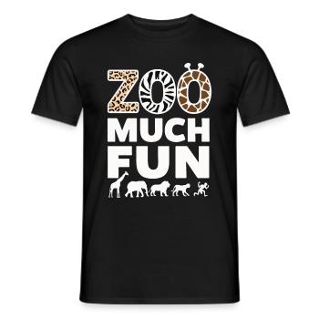 Animaux du zoo Gardien de zoo - T-shirt homme - noir - Devant - AI Model Male 178 light (178cm)