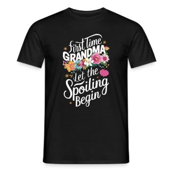 Grandma Grandmother Mother's Day Family - Men's T-Shirt - black - Front - AI Model Male 178 light (178cm)