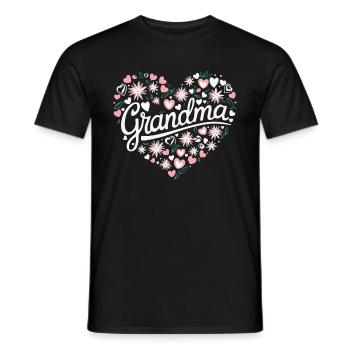 Grandma Grandmother Mother's Day Family - Men's T-Shirt - black - Front - AI Model Male 178 light (178cm)