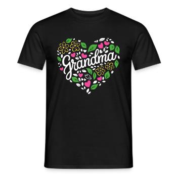 Grandma Grandmother Mother's Day Family - Men's T-Shirt - black - Front - AI Model Male 178 light (178cm)