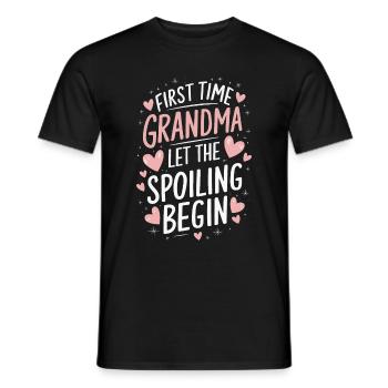 Grandma Grandmother Mother's Day Family - Men's T-Shirt - black - Front - AI Model Male 178 light (178cm)