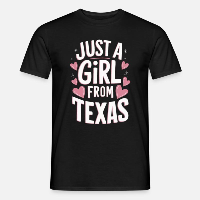 Texas State Texaner Texas - Männer T-Shirt - Schwarz