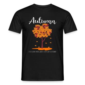Herbstbaum Orange Herbstblätter Die Jahreszeit - Männer T-Shirt - Schwarz - Vorne - AI Model Male 178 light (178cm)