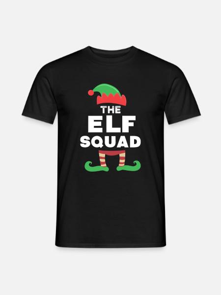 Escouade d’elfes mignon Noël - T-shirt homme - noir