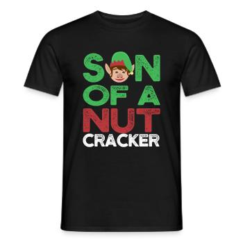 Noël Noël elfe gnome - T-shirt homme - noir - Devant - AI Model Male 178 light (178cm)