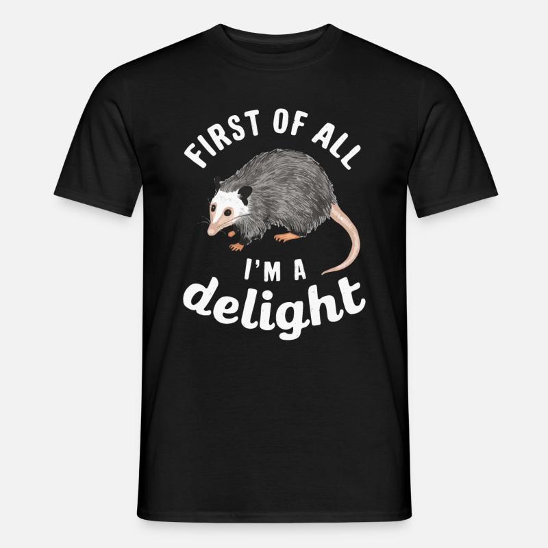 Opossum Possum Tier - Männer T-Shirt - Schwarz
