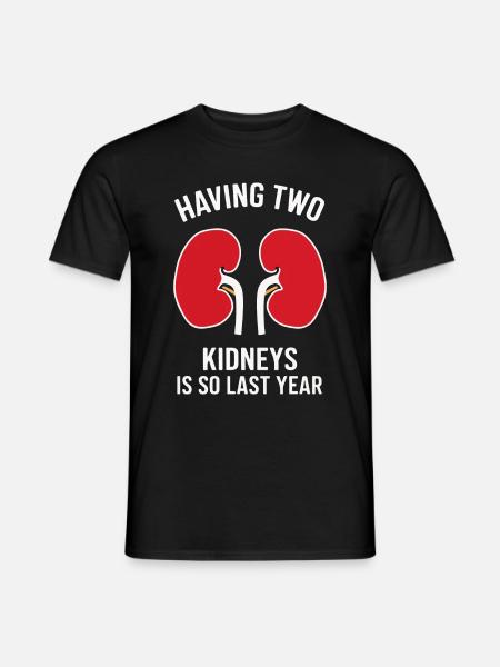 Nierenspender Niere Organspender - Männer T-Shirt - Schwarz