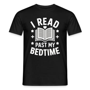 Bücher Buch lesen Bücherei Bibliothek Bücherwurm - Männer T-Shirt - Schwarz - Vorne - AI Model Male 178 light (178cm)