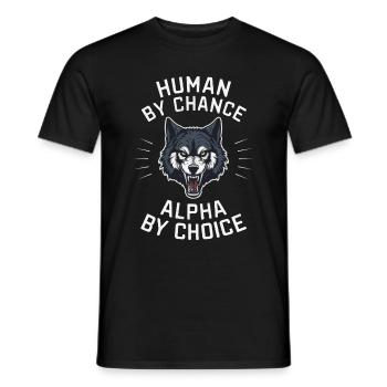 Wolf Wölfe Tier Jaulen - Männer T-Shirt - Schwarz - Vorne - AI Model Male 178 light (178cm)