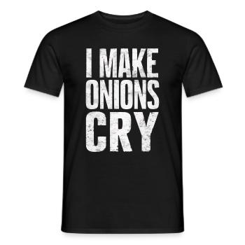 Funny, sarcasm, sarcastic humor, irony - Men's T-Shirt - black - Front - AI Model Male 178 light (178cm)