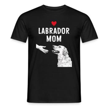 Labrador Hund - Männer T-Shirt - Schwarz - Vorne - AI Model Male 178 light (178cm)