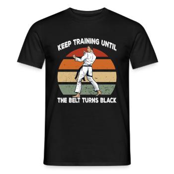 Black Belt Martial Arts - Men's T-Shirt - black - Front - AI Model Male 178 light (178cm)