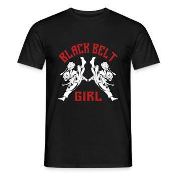 Black Belt Martial Arts - Men's T-Shirt - black - Front - AI Model Male 178 light (178cm)