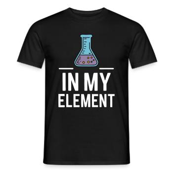 Chemiker Chemie Wissenschaft Atom Molecule - Männer T-Shirt - Schwarz - Vorne - AI Model Male 178 light (178cm)