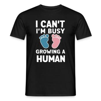 Grossesse Grossesse Accouchement - T-shirt homme - noir - Devant - AI Model Male 178 light (178cm)