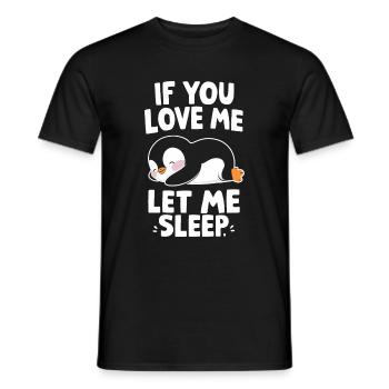 Pinguin Pinguine Tier - Männer T-Shirt - Schwarz - Vorne - AI Model Male 178 light (178cm)