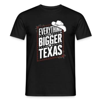 Texas State Texans Texas - Men's T-Shirt - black - Front - AI Model Male 178 light (178cm)