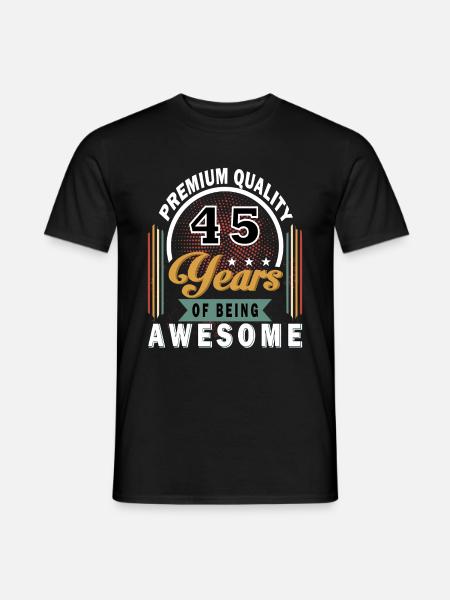 45 Geburtstag 45 Jahre Mann 45 jahre legende 45 - Männer T-Shirt - Schwarz