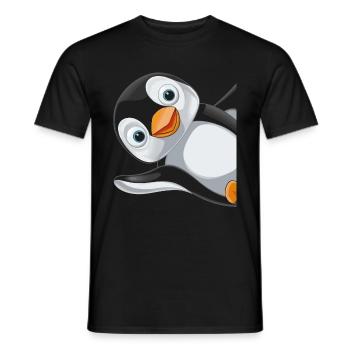 Penguin Penguins Animal - Men's T-Shirt - black - Front - AI Model Male 178 light (178cm)