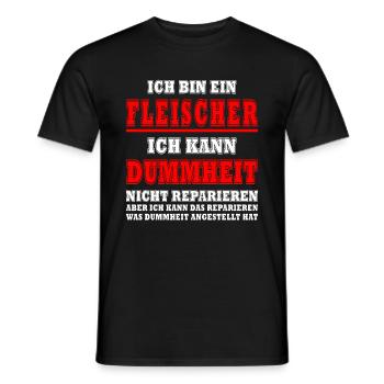 Meat Sayings Butcher Meat Eater Saying - Men's T-Shirt - black - Front - AI Model Male 178 light (178cm)