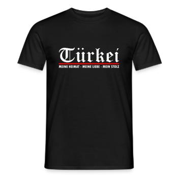 Türkei - Geburtsort Heimat Geschenkidee - Männer T-Shirt - Schwarz - Vorne - AI Model Male 178 light (178cm)