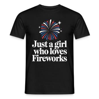 Pyrotechnics Fireworks Pyrotechnics - Men's T-Shirt - black - Front - AI Model Male 178 light (178cm)