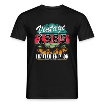 1985 Geburtstag Geschenkidee 1985 - Männer T-Shirt - Schwarz - Vorne - AI Model Male 178 light (178cm)