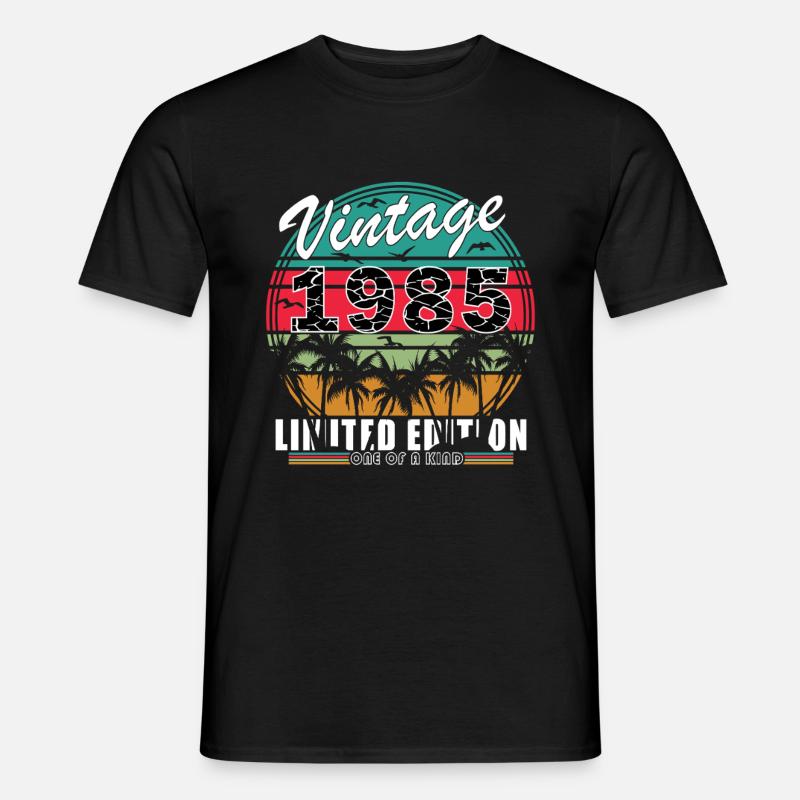 1985 Geburtstag Geschenkidee 1985 - Männer T-Shirt - Schwarz