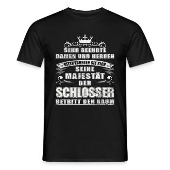 Schlosser Beruf Majestät - Männer T-Shirt - Schwarz - Vorne - AI Model Male 178 light (178cm)