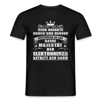 Elektriker seine Majestät Elektroniker - Männer T-Shirt - Schwarz - Vorne - AI Model Male 178 light (178cm)