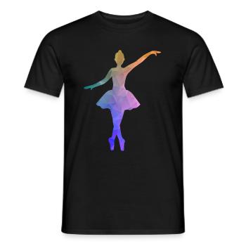 Danseuse de ballet - T-shirt homme - noir - Devant - AI Model Male 178 light (178cm)