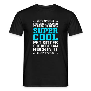 Haustier Sitter Haustiere Babysitter - Männer T-Shirt - Schwarz - Vorne - AI Model Male 178 light (178cm)