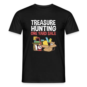 Flohmarkt Trödelmarkt - Männer T-Shirt - Schwarz - Vorne - AI Model Male 178 light (178cm)