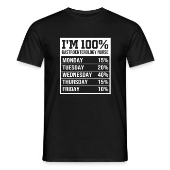 Gastroenterologie - Männer T-Shirt - Schwarz - Vorne - AI Model Male 178 light (178cm)