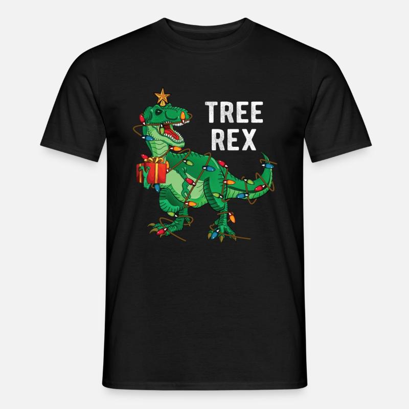 Tree Rex - Männer T-Shirt - Schwarz