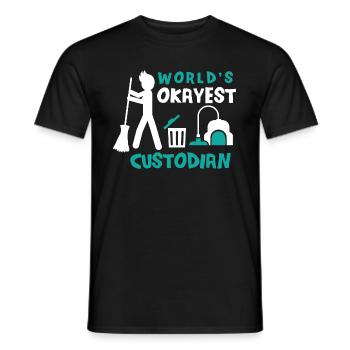 Gardien Gardien Facility Management - T-shirt homme - noir - Devant - AI Model Male 178 light (178cm)