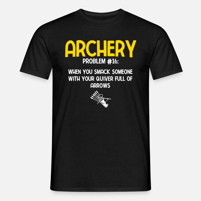 Bogenschießen Archery - Männer T-Shirt - Schwarz