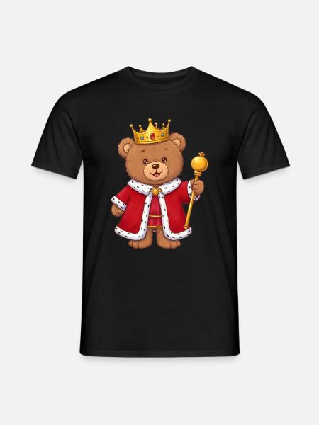 Teddy Bear King - Men's T-Shirt - black