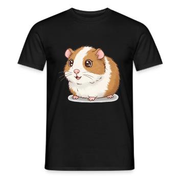 Tier Cartoon Meerschweinchen - Männer T-Shirt - Schwarz - Vorne - AI Model Male 178 light (178cm)