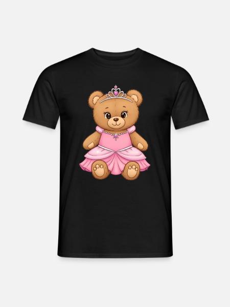 Teddy Bear Princess - Men's T-Shirt - black