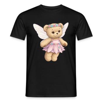 Teddy Bear Fairy - Men's T-Shirt - black - Front - AI Model Male 178 light (178cm)