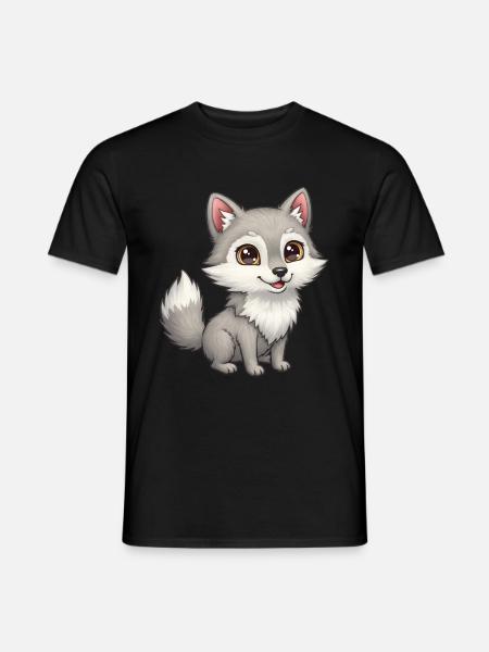 Animal tegneserieulv - T-skjorte herre - svart