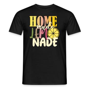 Homemade Lemonade Lemonade Summer Summer - Men's T-Shirt - black - Front - AI Model Male 178 light (178cm)