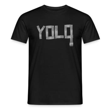 Yolo - Männer T-Shirt - Schwarz - Vorne - AI Model Male 178 light (178cm)