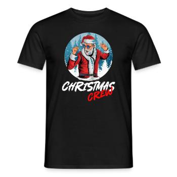 Christmas Crew for your Party - Men's T-Shirt - black - Front - AI Model Male 178 light (178cm)