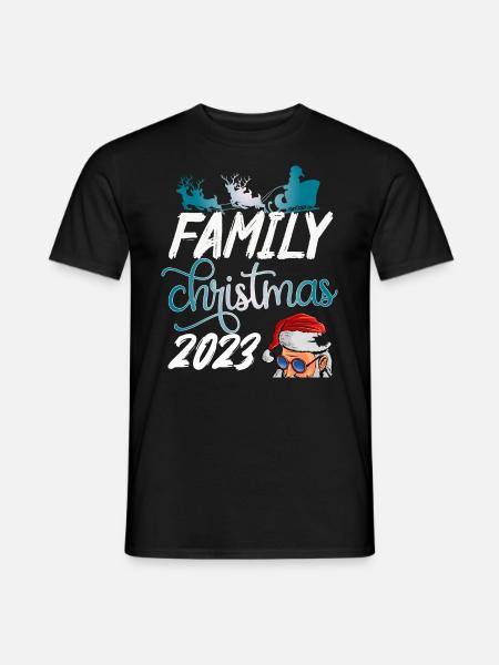 Familiejul 2023 - Mænd T-shirt - sort